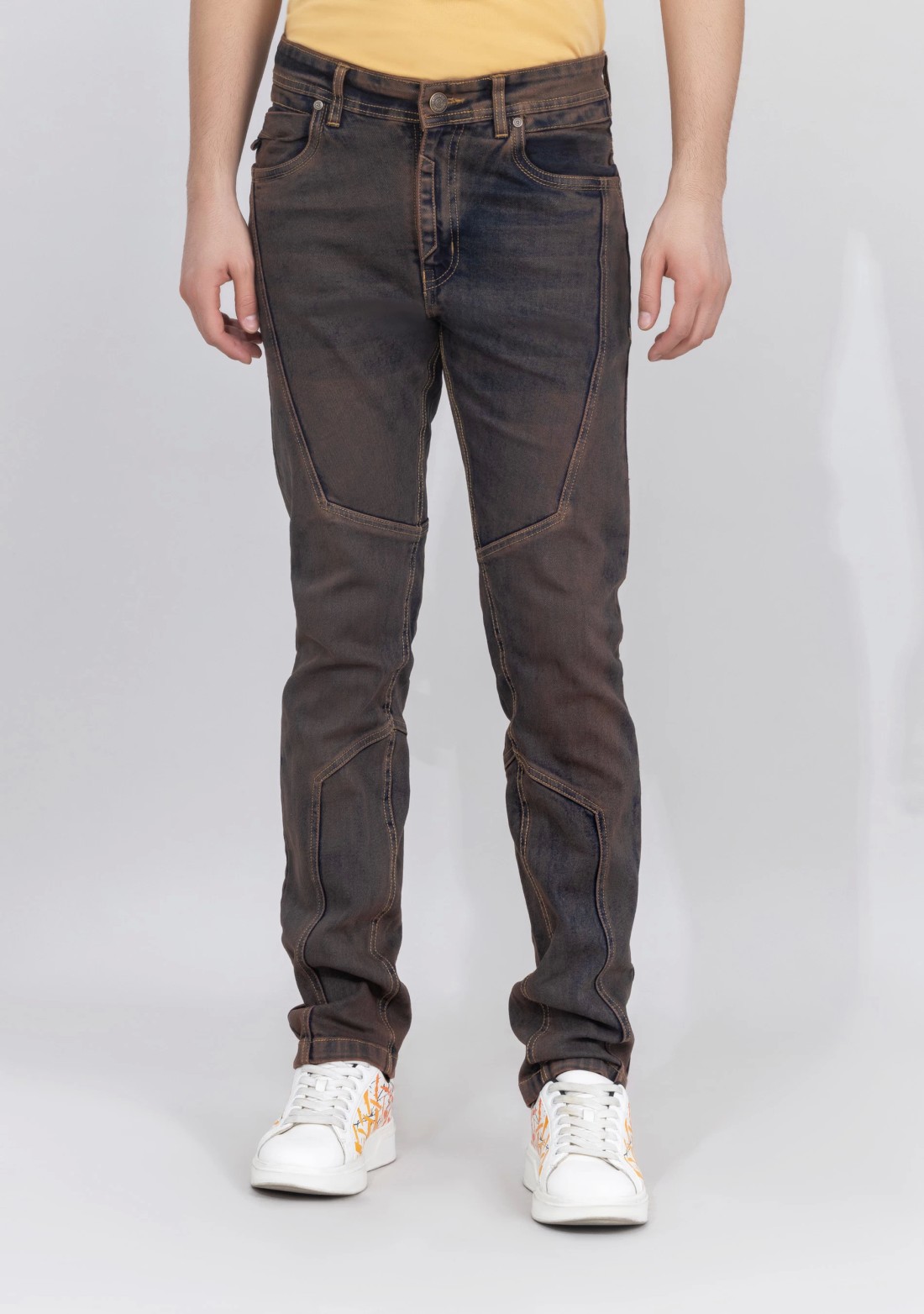 Rust Blue Slim Fit Men's Jeans