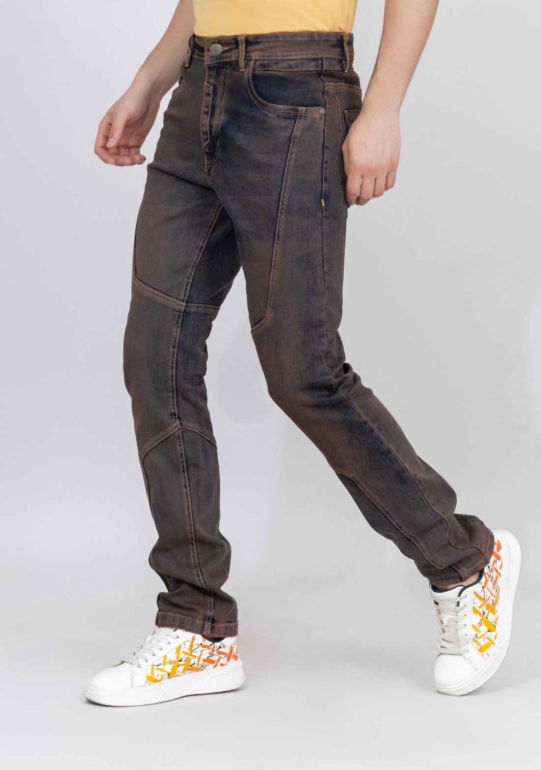 Rust Blue Slim Fit Men's Jeans