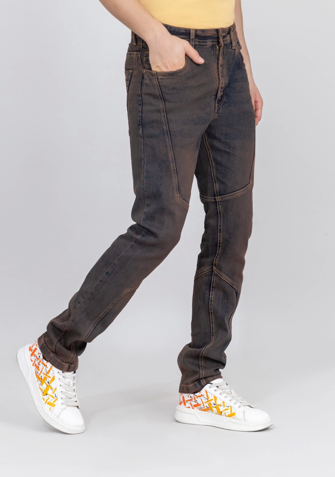 Rust Blue Slim Fit Men's Jeans