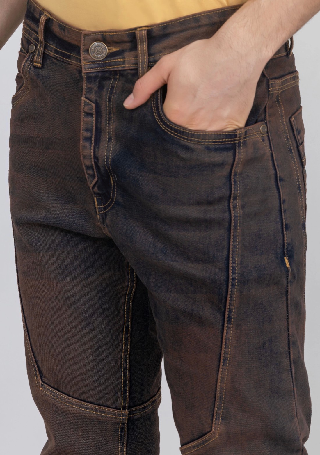 Rust Blue Slim Fit Men's Jeans