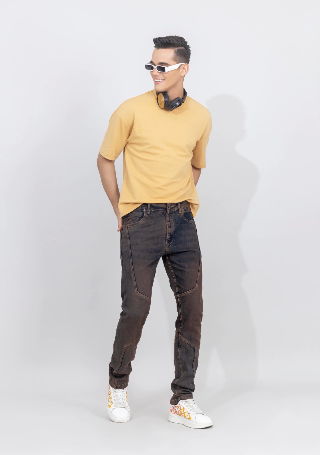 Rust Blue Slim Fit Men's Jeans