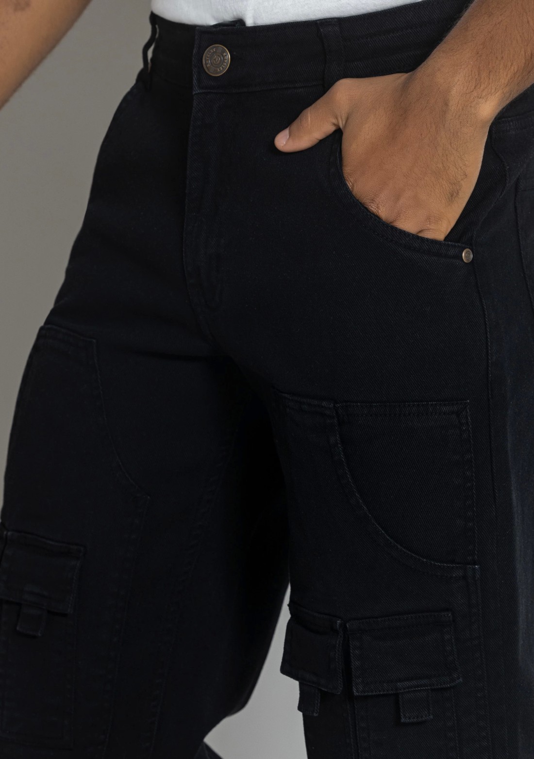 Midnight Black Straight Fit Men's Fashion Jeans