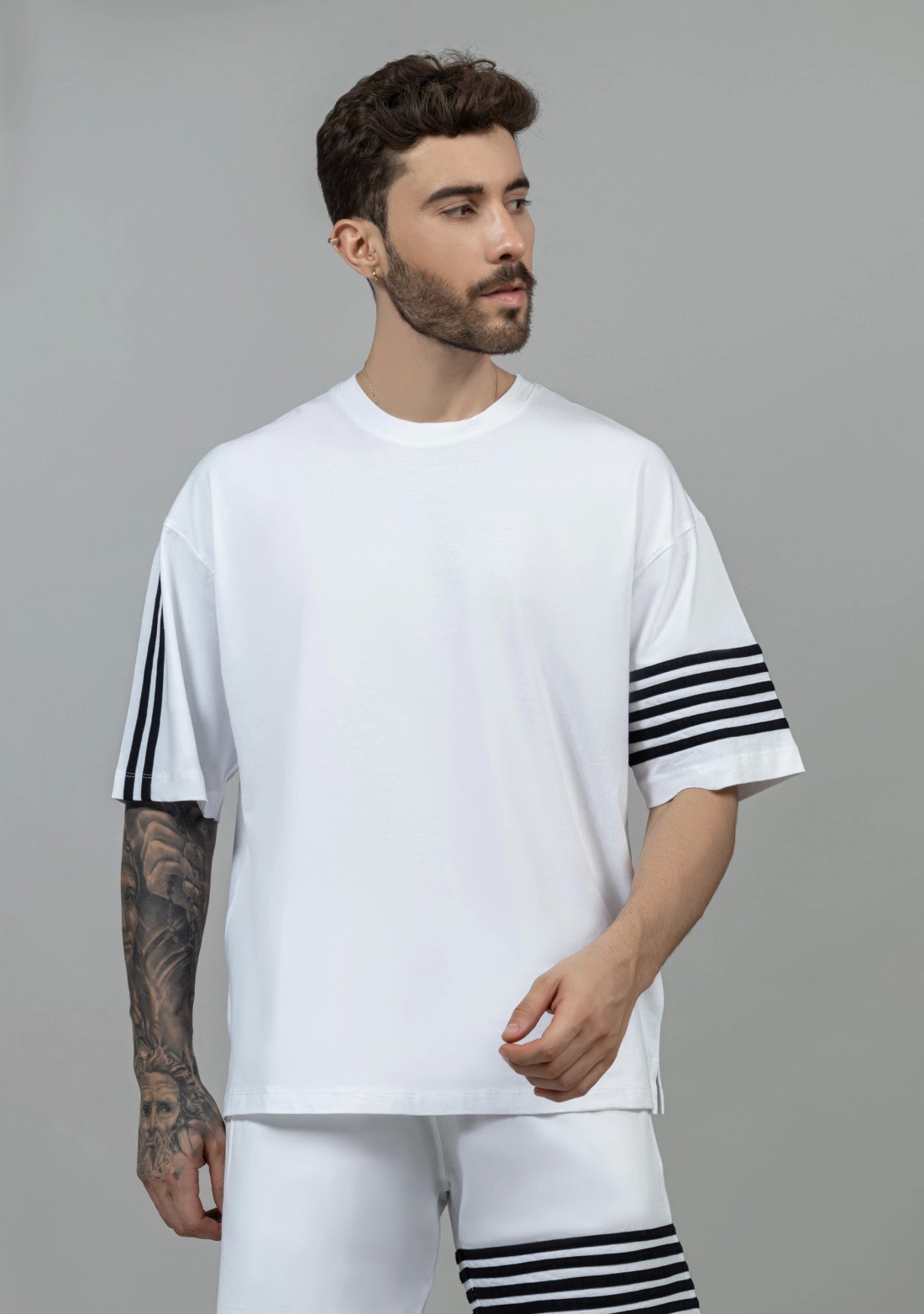 White Regular Fit Men's Half Sleeves T-shirt