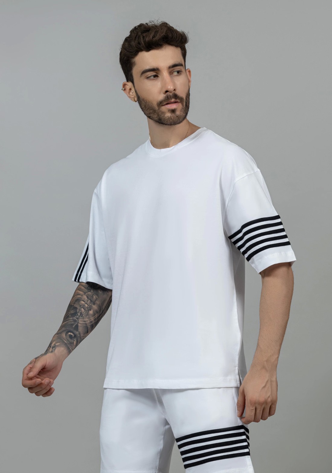 White Regular Fit Men's Half Sleeves T-shirt