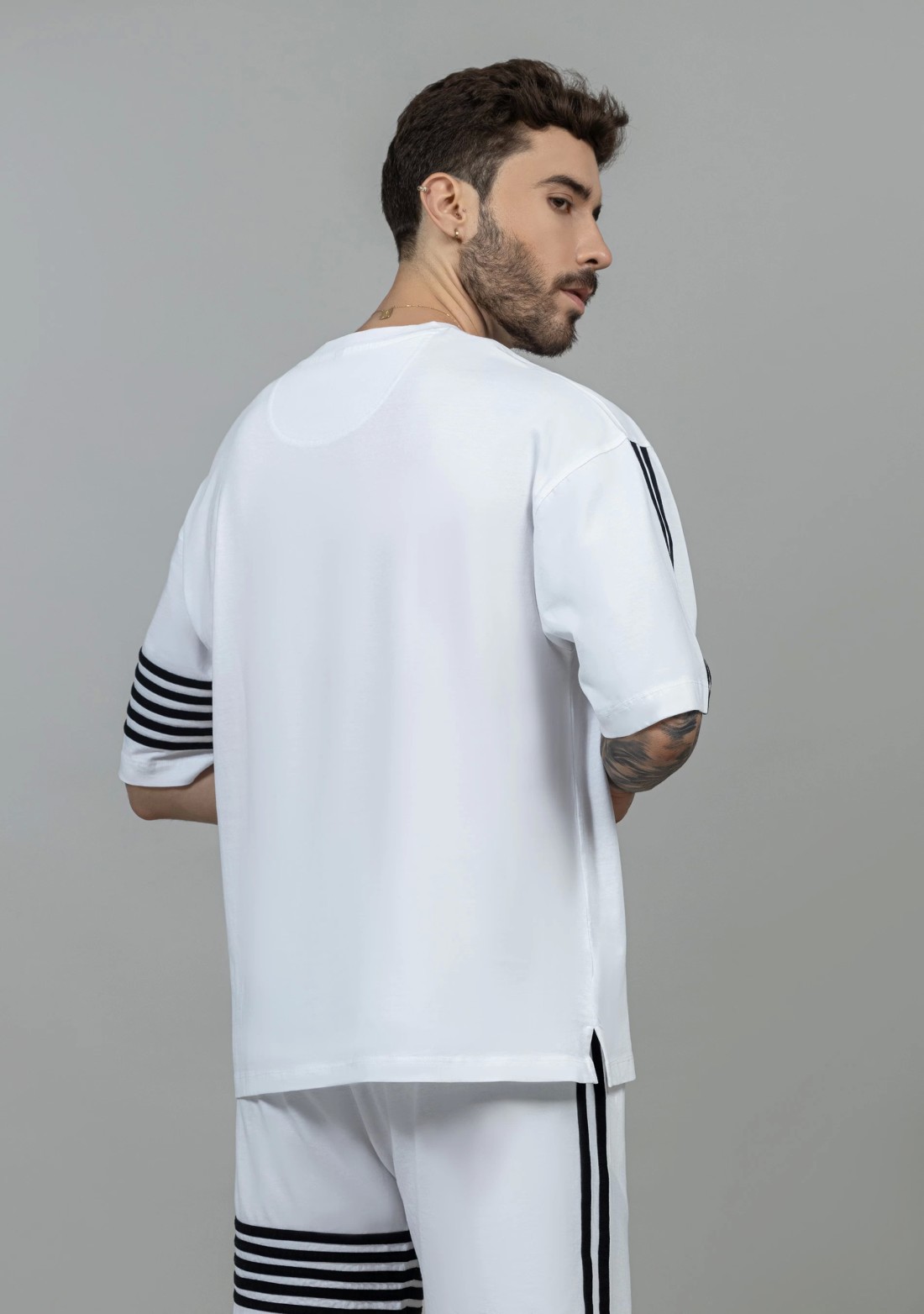 White Regular Fit Men's Half Sleeves T-shirt