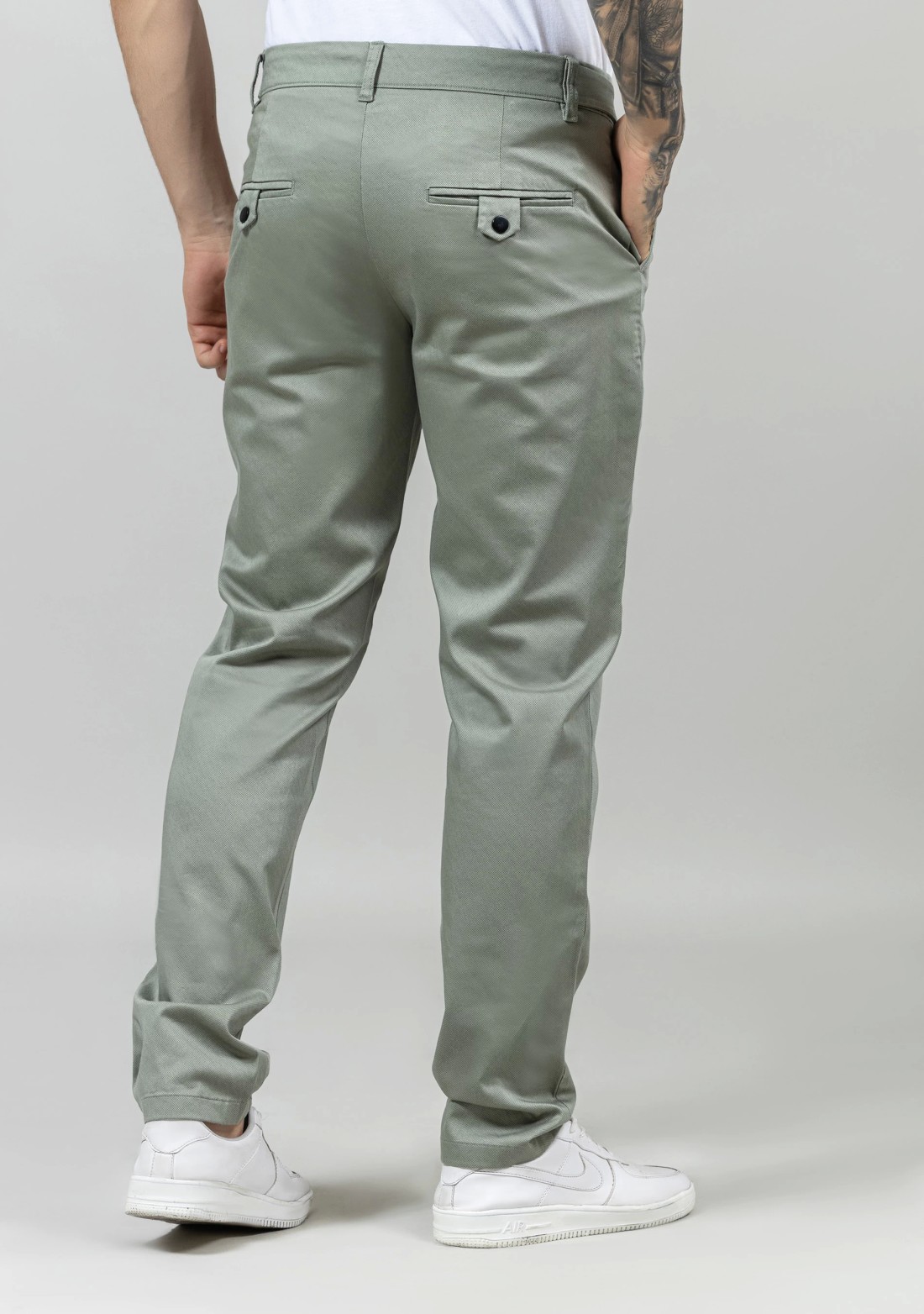 Mint Slim Fit Men's Fashion Trousers