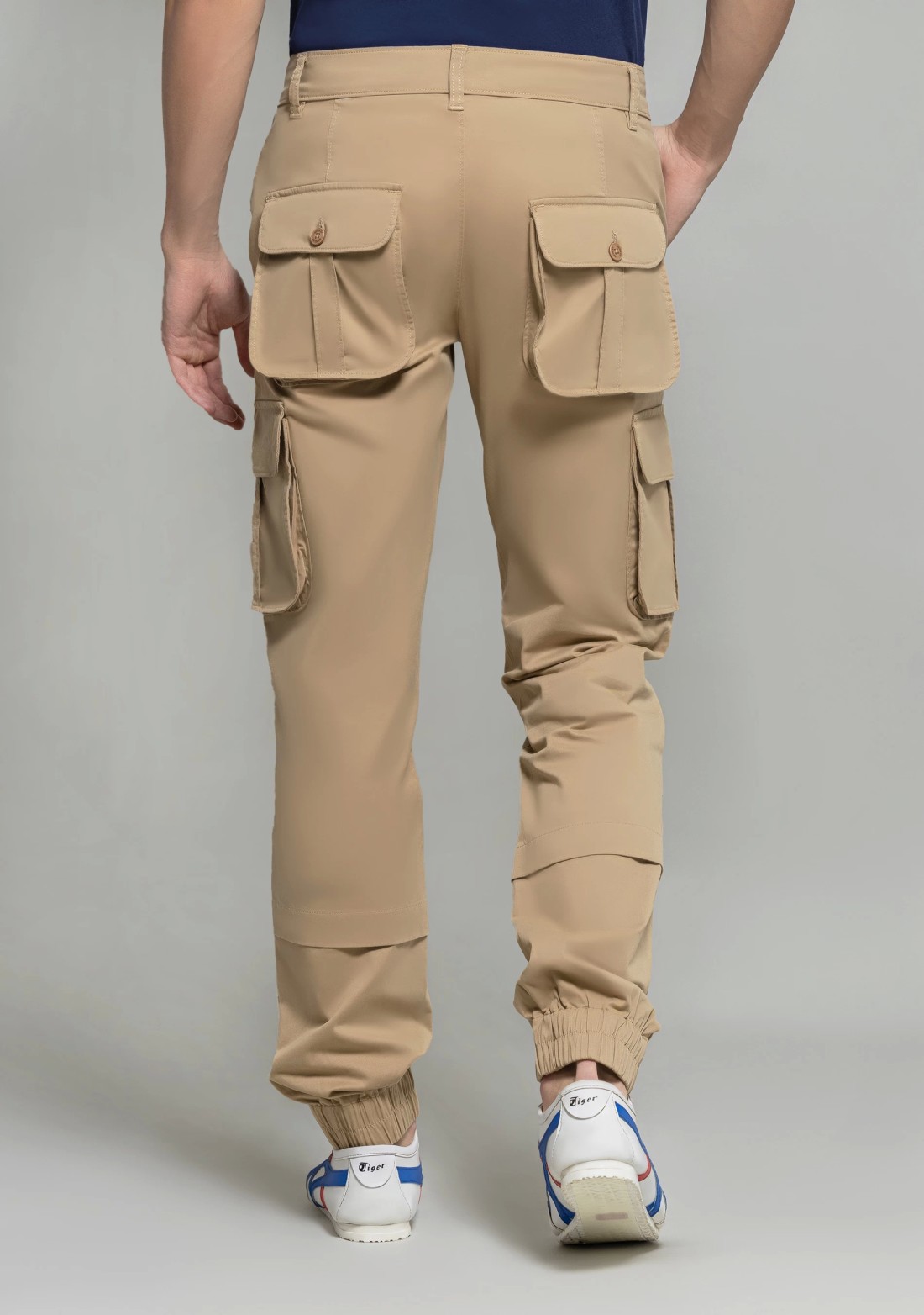 Camel Regular Fit Men's Cargo Trousers