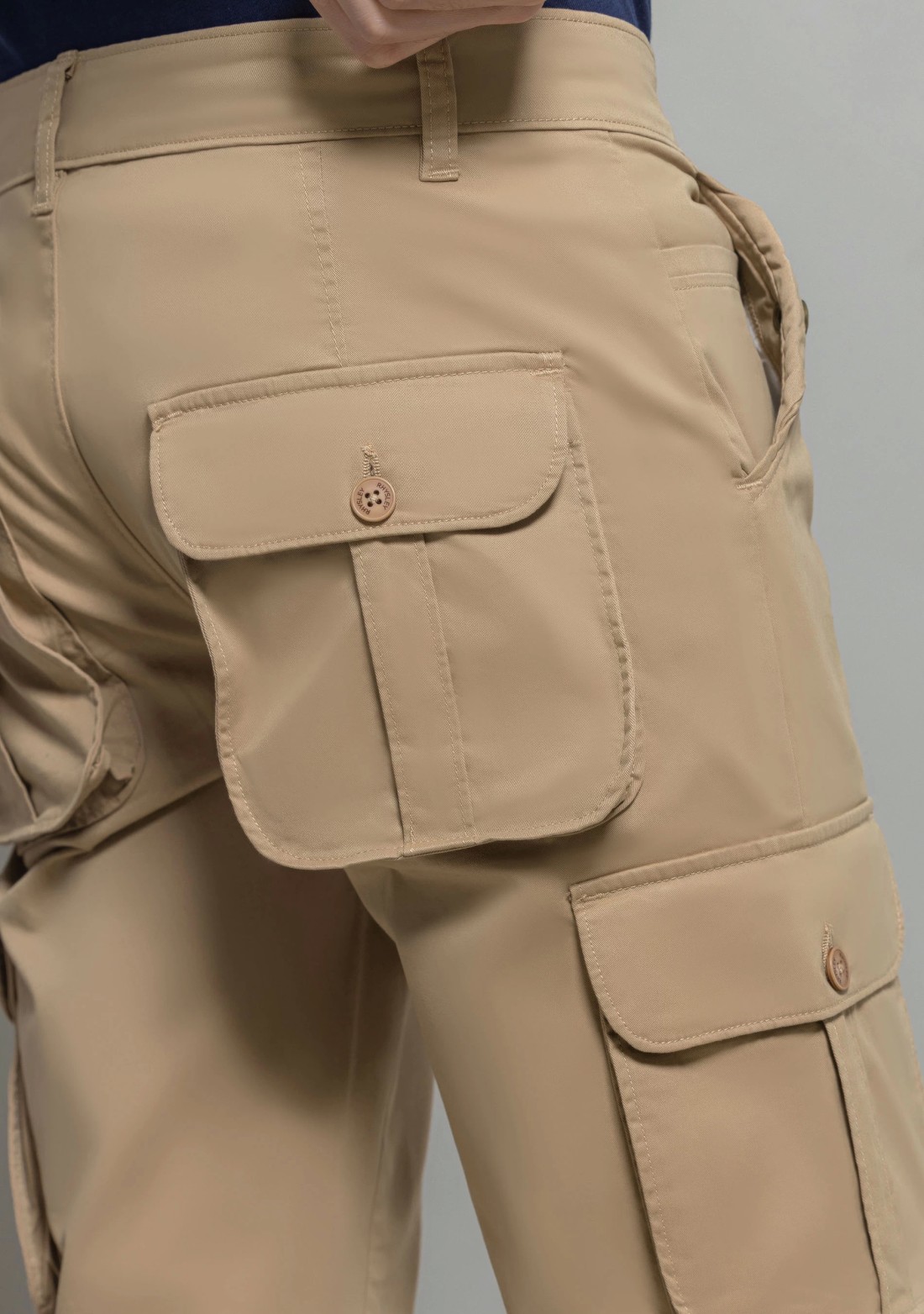 Camel Regular Fit Men's Cargo Trousers