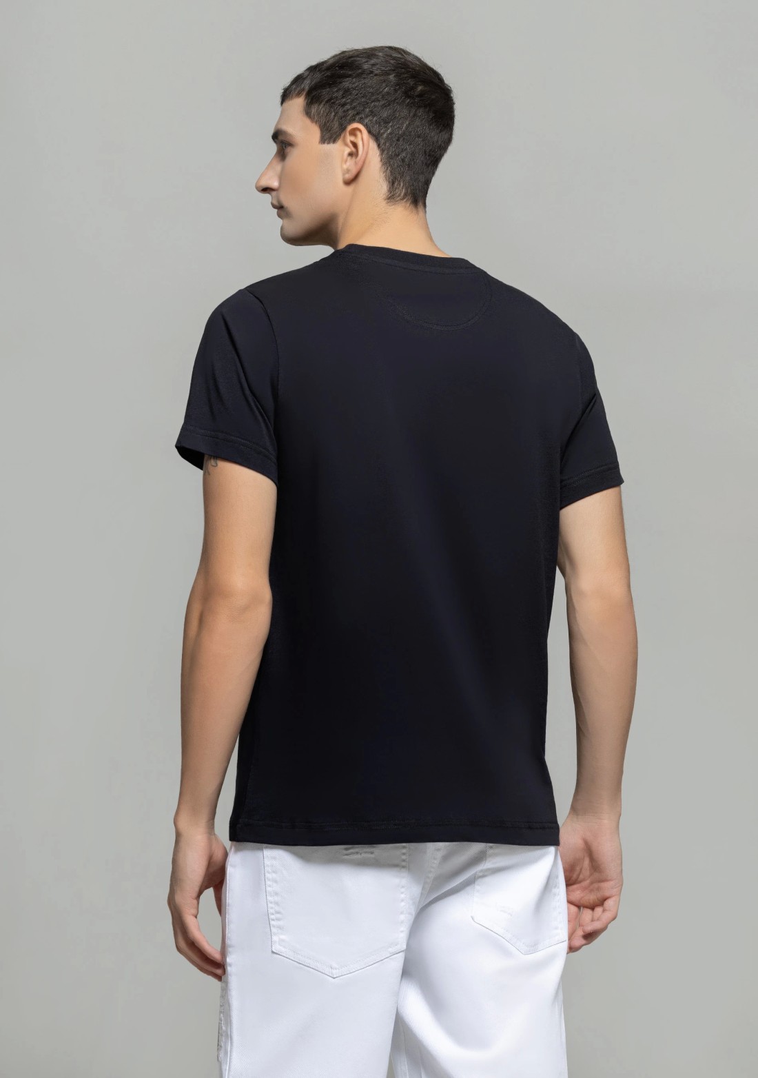 Black Regular Fit Men's Graphic T-Shirt