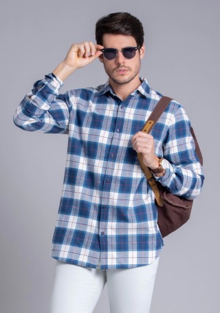 Multicolor check cotton full sleeve casual shirt