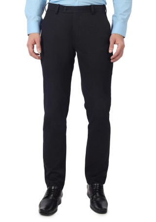 Dark Navy Men's Formal Slim Fit Trouser