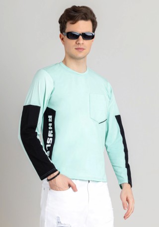 Pale Turquoise Regular Fit Men