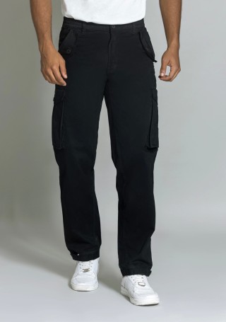 Black Straight Fit Men