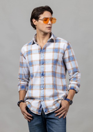 Multi Colour Slim Fit Cotton Check Men’s Shirt
