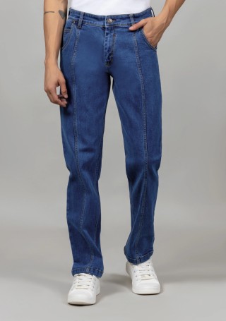 Dark Blue Raw Wash Slim Fit Men