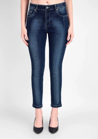 Dark Blue Skinny Fit Women